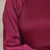 ⁦שמלת סאטן ארוכה צבע חלק⁩ – תמונה ⁦13⁩