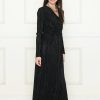⁦שמלה מקסי מעטפת פליסה⁩ – תמונה ⁦2⁩