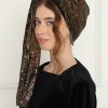 ⁦מטפחת לונג שילוב קטיפה ופייטים ירוק⁩ – תמונה ⁦3⁩