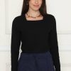 ⁦חולצה צווארון מרובע ריב⁩ – תמונה ⁦7⁩