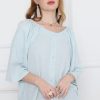 ⁦חולצה סריג פייק כפתורים⁩ – תמונה ⁦10⁩