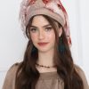 מטפחת לונג משולב מעוטר פרנז ורוד