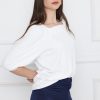 ⁦חולצת צווארון גומי מרובע לייקרה⁩ – תמונה ⁦17⁩