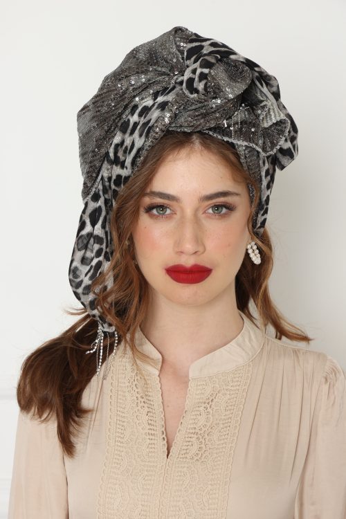 לונג משולב מנומר ופייטים