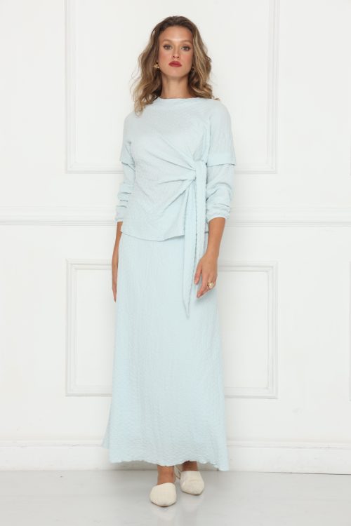 חצאית סריג חליפה