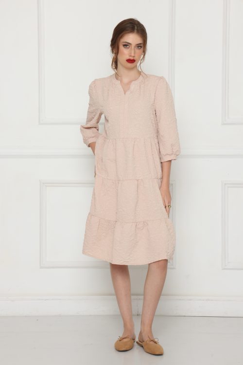 שמלה קומות סריג ברוקד