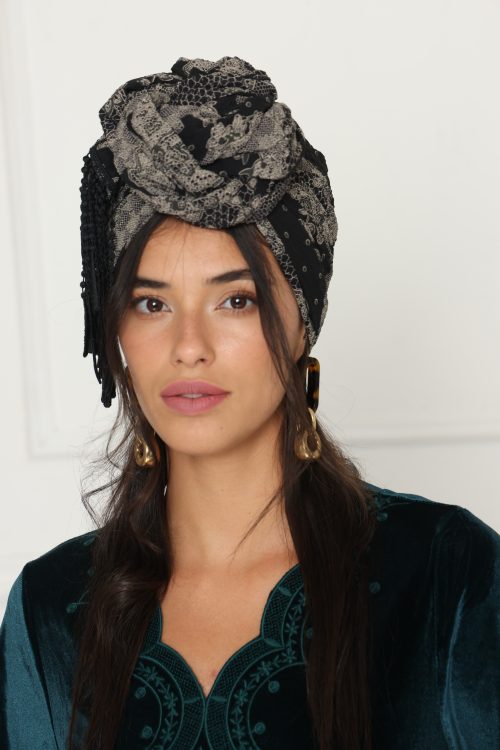 לונג דפוס אחיד שחור