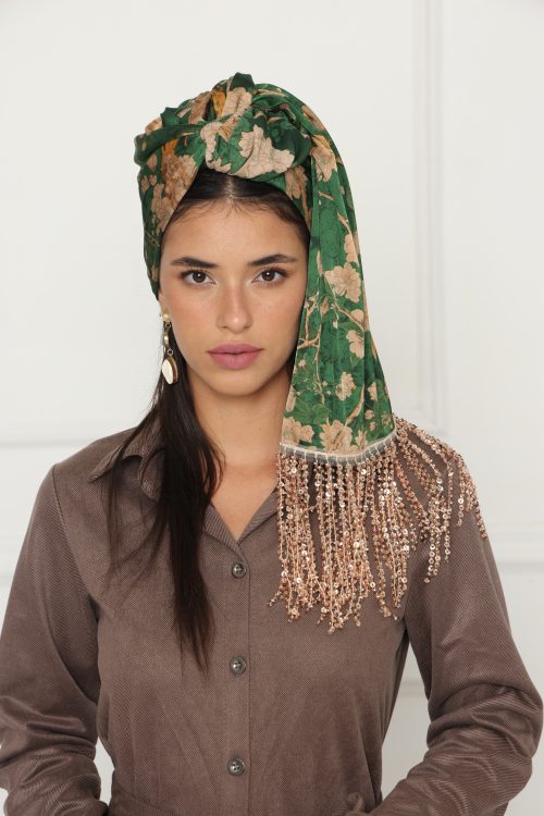 לונג סאטן ירוק