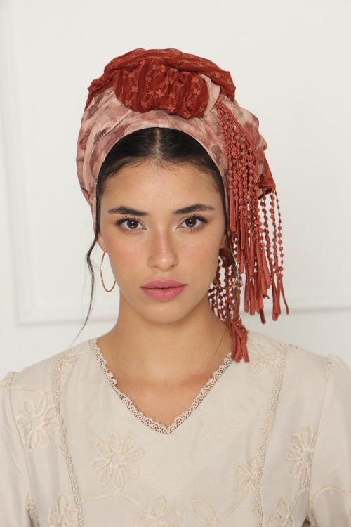 לונג תחרה לייקרה משולב חמרה