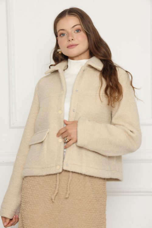 ג'קט קצר לבד כבש