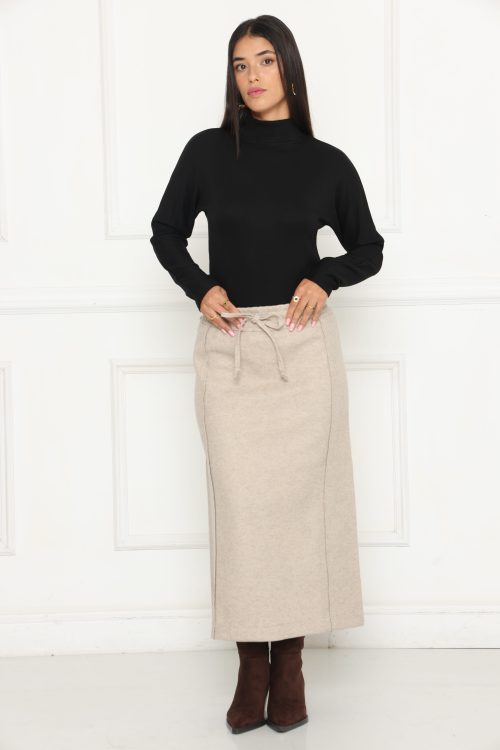 חצאית לבד גזרה ישרה