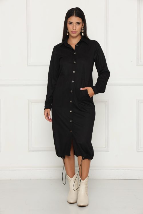 שמלה ג'מש גזרה ישרה בלון