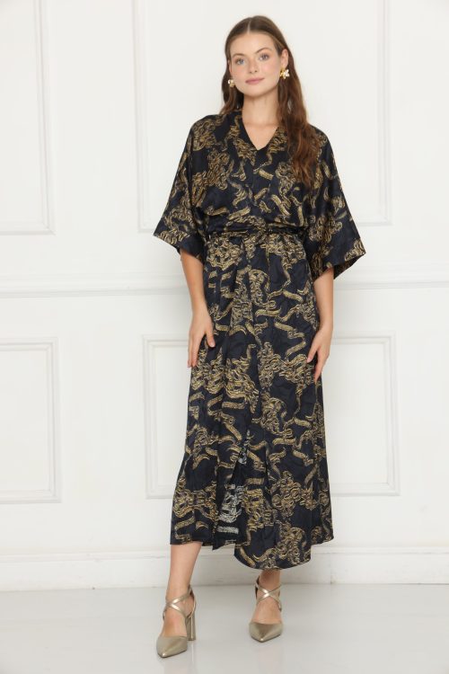 שמלה גלביה קשירה