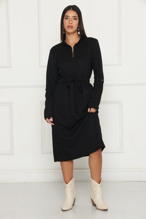 שמלה- קשירה רוכסן בצאוורון