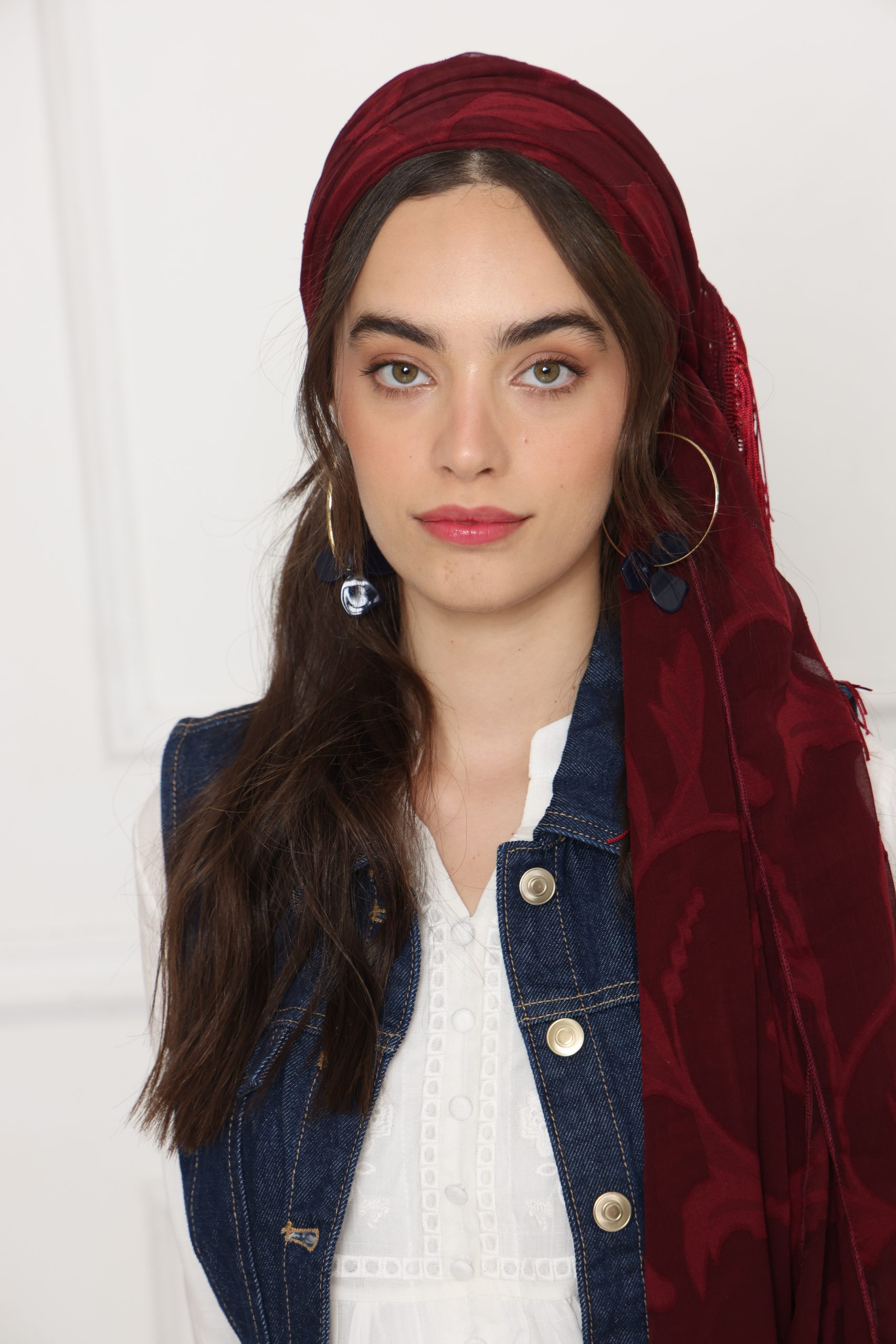 לונג חלק בורדו פרנז פנינה