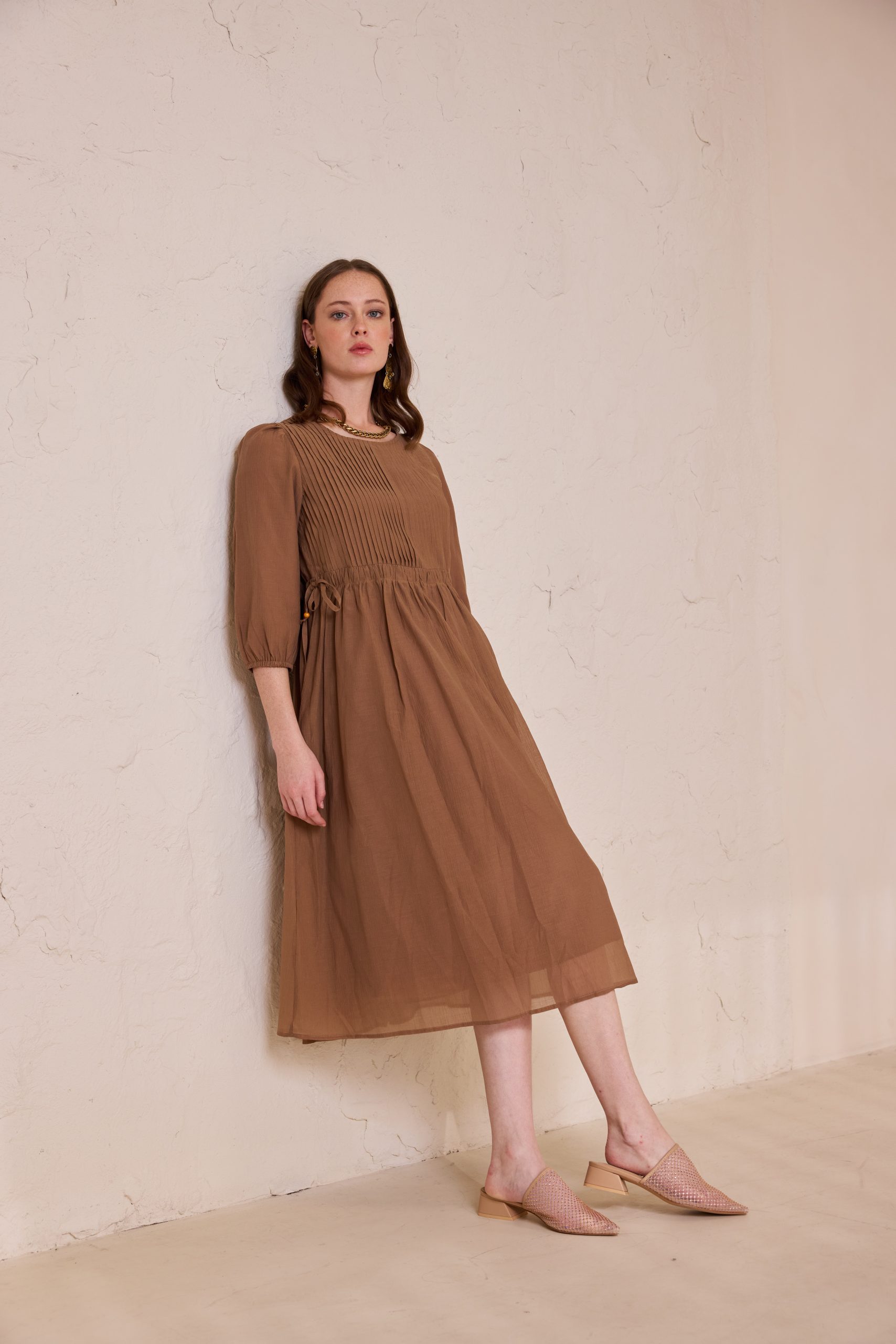 שמלה כפלים גומי במותן