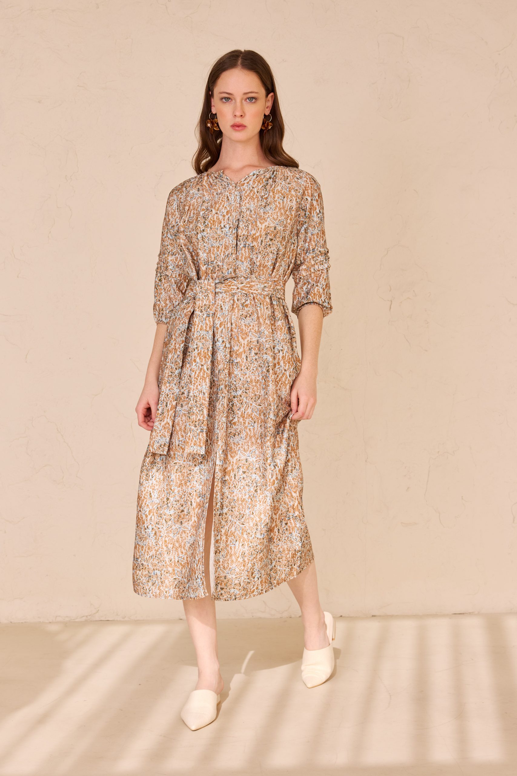 שמלה גלביה - מודפס